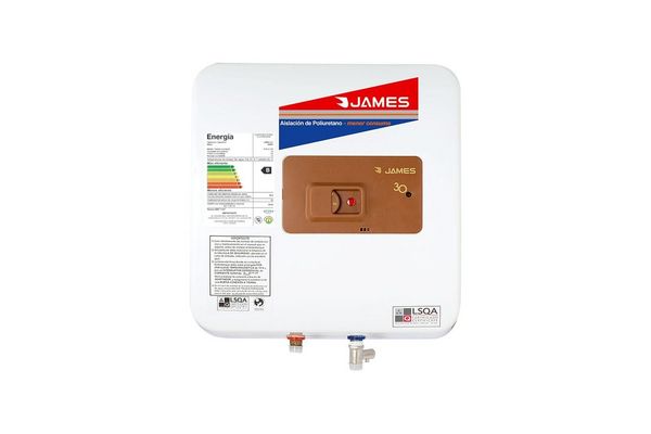 Calefón JAMES Tanque de Cobre Prisma 30 L en El País