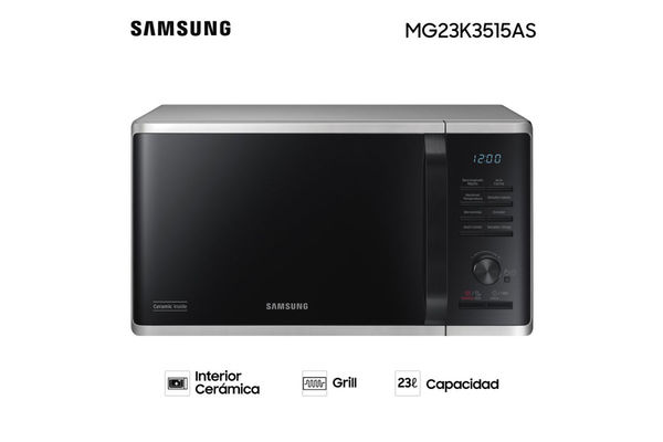 Microondas 23 L SAMSUNG 800 W MG23K3515AS en El País