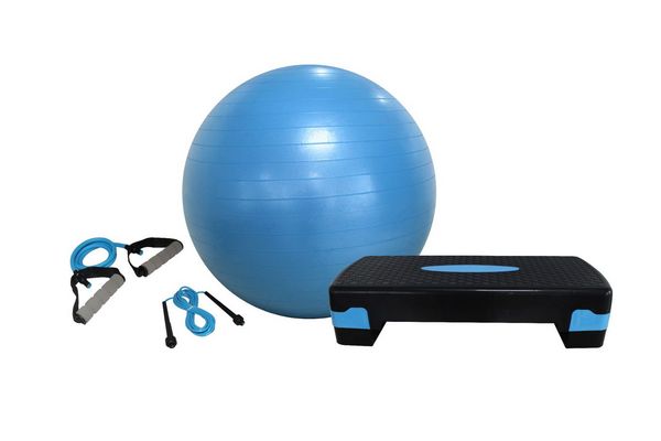 Set de Fitness - Step + Pelota+ Cuerda + Resistencia en El País