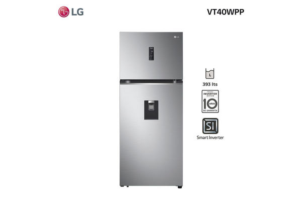 Refrigerador Top Freezer Smart Inverter LG de 396 L en El País
