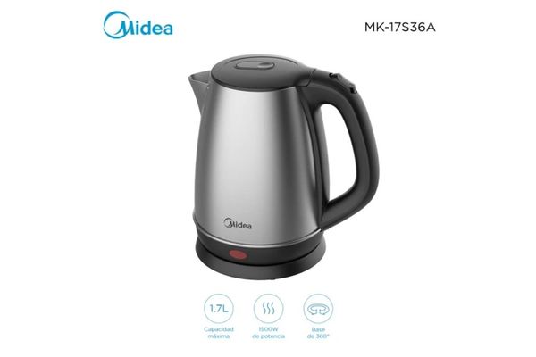 Jarra Eléctrica MIDEA 1.7 L Inox MK-17S36A en El País