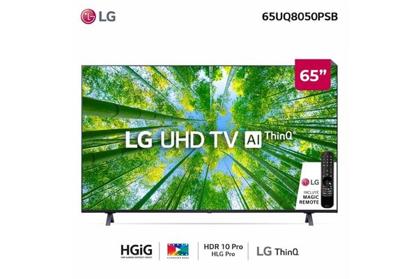 Smart TV LG 65" UHD 4k  ai smart tv 65uq8050psb en El País